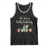 Penguins Christmas Tank Top Oh Its A Jolly Holiday Xmas Light - Wonder Print Shop