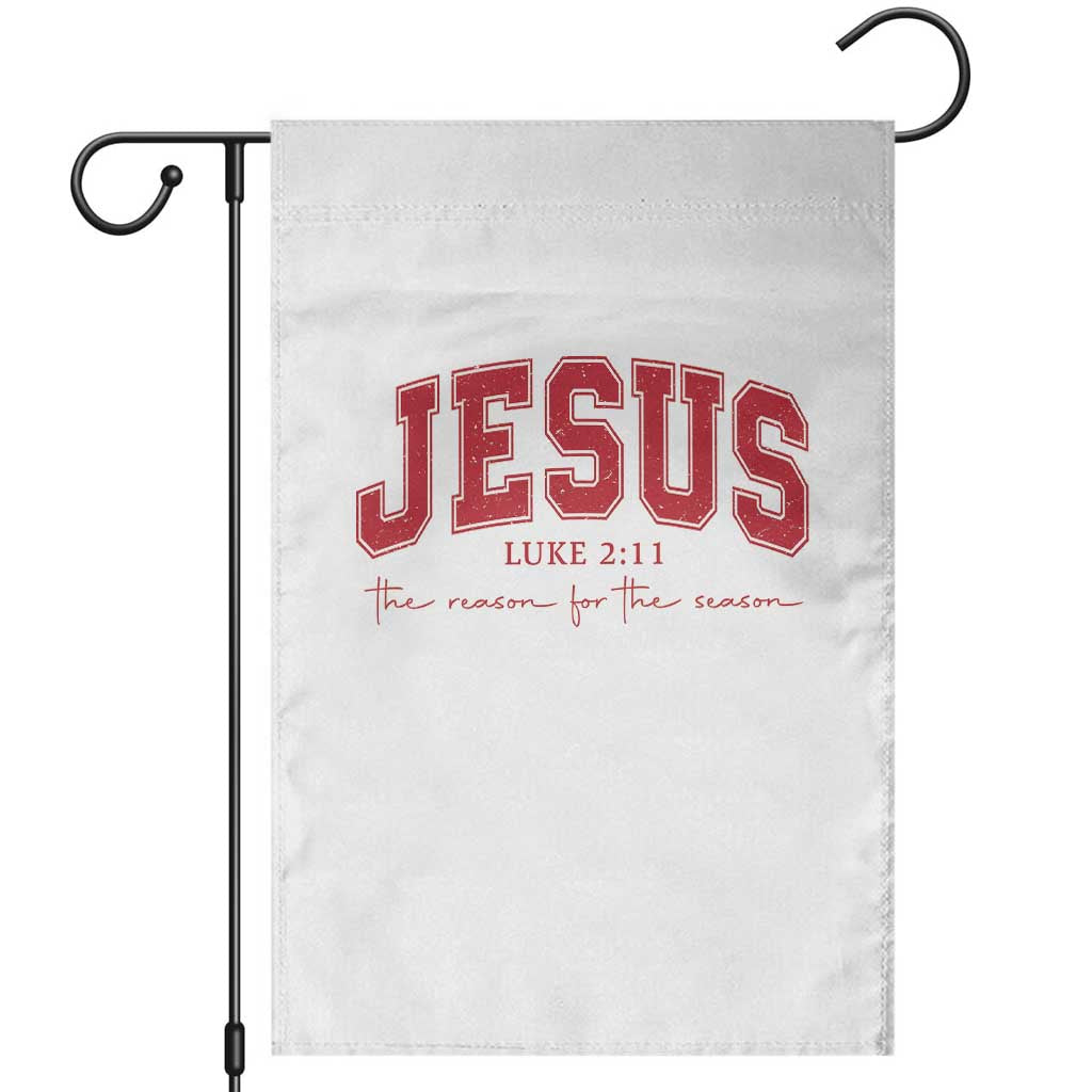 Jesus is the Reason Christmas Garden Flag Christian Varsity - Wonder Print Shop