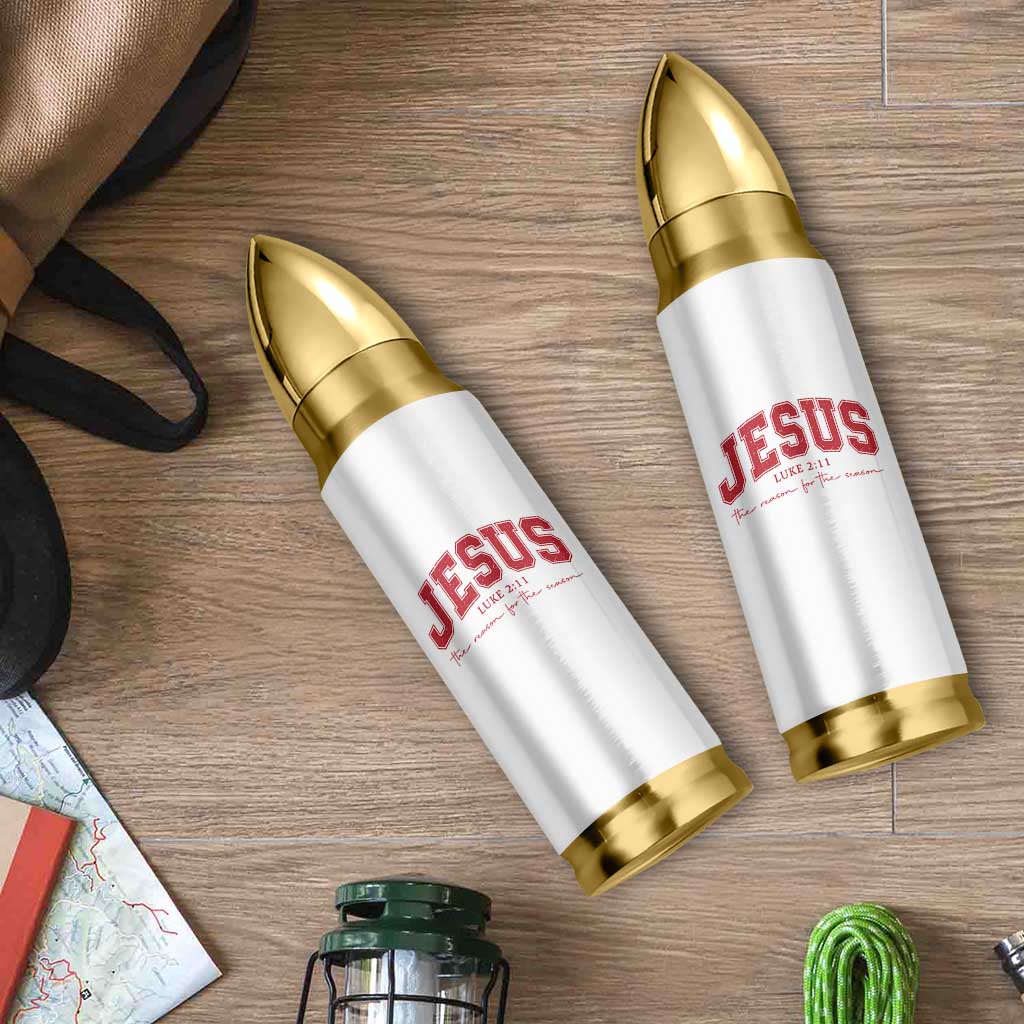 Jesus is the Reason Christmas Bullet Tumbler Christian Varsity - Wonder Print Shop