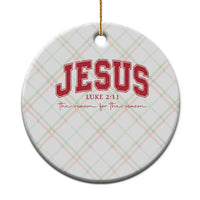 Jesus is the Reason Christmas Ceramic Ornament Christian Varsity - Wonder Print Shop