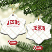 Jesus is the Reason Christmas Ceramic Ornament Christian Varsity - Wonder Print Shop