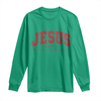 Jesus is the Reason Christmas Long Sleeve Shirt Christian Varsity - Wonder Print Shop