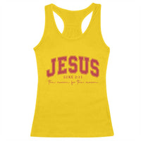 Jesus is the Reason Christmas Racerback Tank Top Christian Varsity - Wonder Print Shop