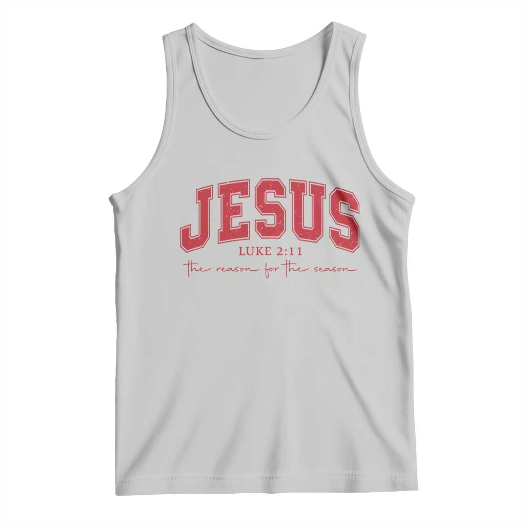 Jesus is the Reason Christmas Tank Top Christian Varsity - Wonder Print Shop