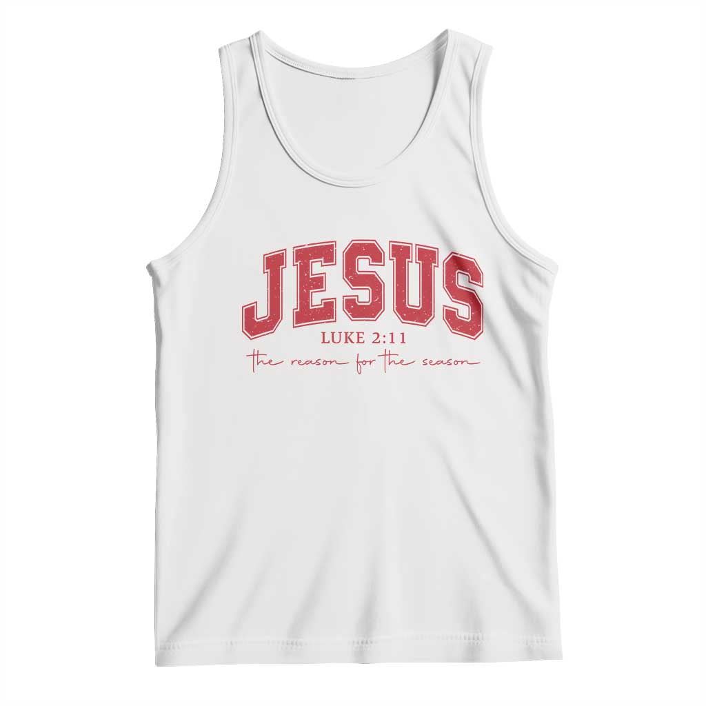 Jesus is the Reason Christmas Tank Top Christian Varsity - Wonder Print Shop