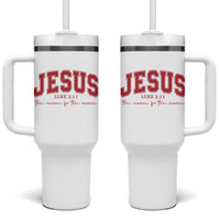 Jesus is the Reason Christmas Tumbler With Handle Christian Varsity - Wonder Print Shop