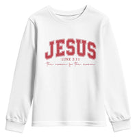 Jesus is the Reason Christmas Youth Sweatshirt Christian Varsity - Wonder Print Shop