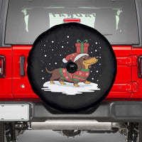 Christmas Dachshund Spare Tire Cover Funny Weiner Santa Hat Xmas Dog Puppy Lover - Wonder Print Shop