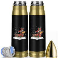 Christmas Dachshund Bullet Tumbler Funny Weiner Santa Hat Xmas Dog Puppy Lover - Wonder Print Shop