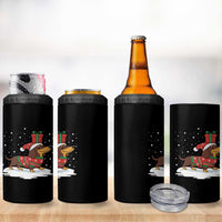 Christmas Dachshund 4 in 1 Can Cooler Tumbler Funny Weiner Santa Hat Xmas Dog Puppy Lover - Wonder Print Shop