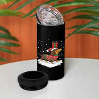 Christmas Dachshund 4 in 1 Can Cooler Tumbler Funny Weiner Santa Hat Xmas Dog Puppy Lover - Wonder Print Shop