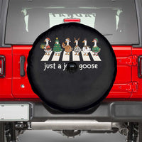 Just A Jolly Goose Spare Tire Cover Funny Christmas Duck Meme - Wonder Print Shop