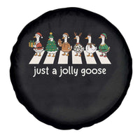 Just A Jolly Goose Spare Tire Cover Funny Christmas Duck Meme - Wonder Print Shop