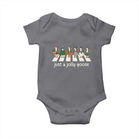 Just A Jolly Goose Baby Onesie Funny Christmas Duck Meme - Wonder Print Shop