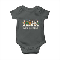 Just A Jolly Goose Baby Onesie Funny Christmas Duck Meme - Wonder Print Shop