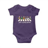 Just A Jolly Goose Baby Onesie Funny Christmas Duck Meme - Wonder Print Shop