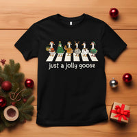 Just A Jolly Goose T Shirt Funny Christmas Duck Meme - Wonder Print Shop