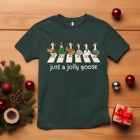 Just A Jolly Goose T Shirt Funny Christmas Duck Meme - Wonder Print Shop