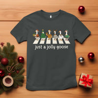 Just A Jolly Goose T Shirt Funny Christmas Duck Meme - Wonder Print Shop