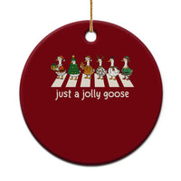 Just A Jolly Goose Ceramic Ornament Funny Christmas Duck Meme - Wonder Print Shop