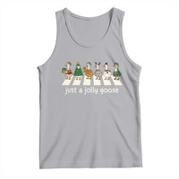 Just A Jolly Goose Tank Top Funny Christmas Duck Meme - Wonder Print Shop