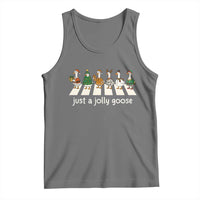 Just A Jolly Goose Tank Top Funny Christmas Duck Meme - Wonder Print Shop