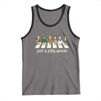 Just A Jolly Goose Tank Top Funny Christmas Duck Meme - Wonder Print Shop