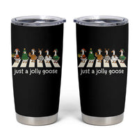 Just A Jolly Goose Tumbler Cup Funny Christmas Duck Meme - Wonder Print Shop