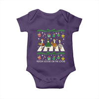 Festive Goose On The Loose Christmas Baby Onesie Cute Xmas Duck Silly Gooses Coquette Bow - Wonder Print Shop