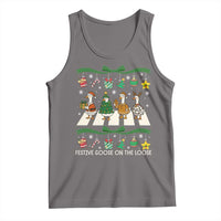 Festive Goose On The Loose Christmas Tank Top Cute Xmas Duck Silly Gooses Coquette Bow - Wonder Print Shop