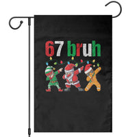 67 Christmas Garden Flag Funny Six Seven Bruh Dabbing Santa Meme Pajamas - Wonder Print Shop