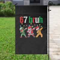 67 Christmas Garden Flag Funny Six Seven Bruh Dabbing Santa Meme Pajamas - Wonder Print Shop