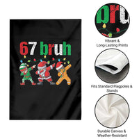 67 Christmas Garden Flag Funny Six Seven Bruh Dabbing Santa Meme Pajamas - Wonder Print Shop