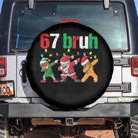67 Christmas Spare Tire Cover Funny Six Seven Bruh Dabbing Santa Meme Pajamas - Wonder Print Shop