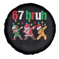 67 Christmas Spare Tire Cover Funny Six Seven Bruh Dabbing Santa Meme Pajamas - Wonder Print Shop