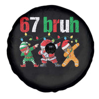 67 Christmas Spare Tire Cover Funny Six Seven Bruh Dabbing Santa Meme Pajamas - Wonder Print Shop