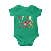 67 Christmas Baby Onesie Funny Six Seven Bruh Dabbing Santa Meme Pajamas - Wonder Print Shop