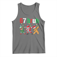 67 Christmas Tank Top Funny Six Seven Bruh Dabbing Santa Meme Pajamas - Wonder Print Shop