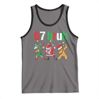 67 Christmas Tank Top Funny Six Seven Bruh Dabbing Santa Meme Pajamas - Wonder Print Shop