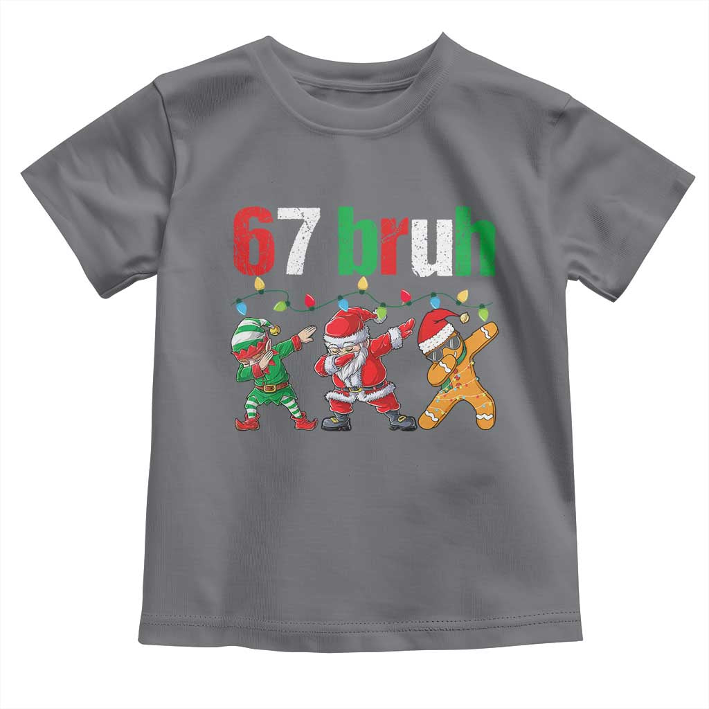 67 Christmas Toddler T Shirt Funny Six Seven Bruh Dabbing Santa Meme Pajamas - Wonder Print Shop