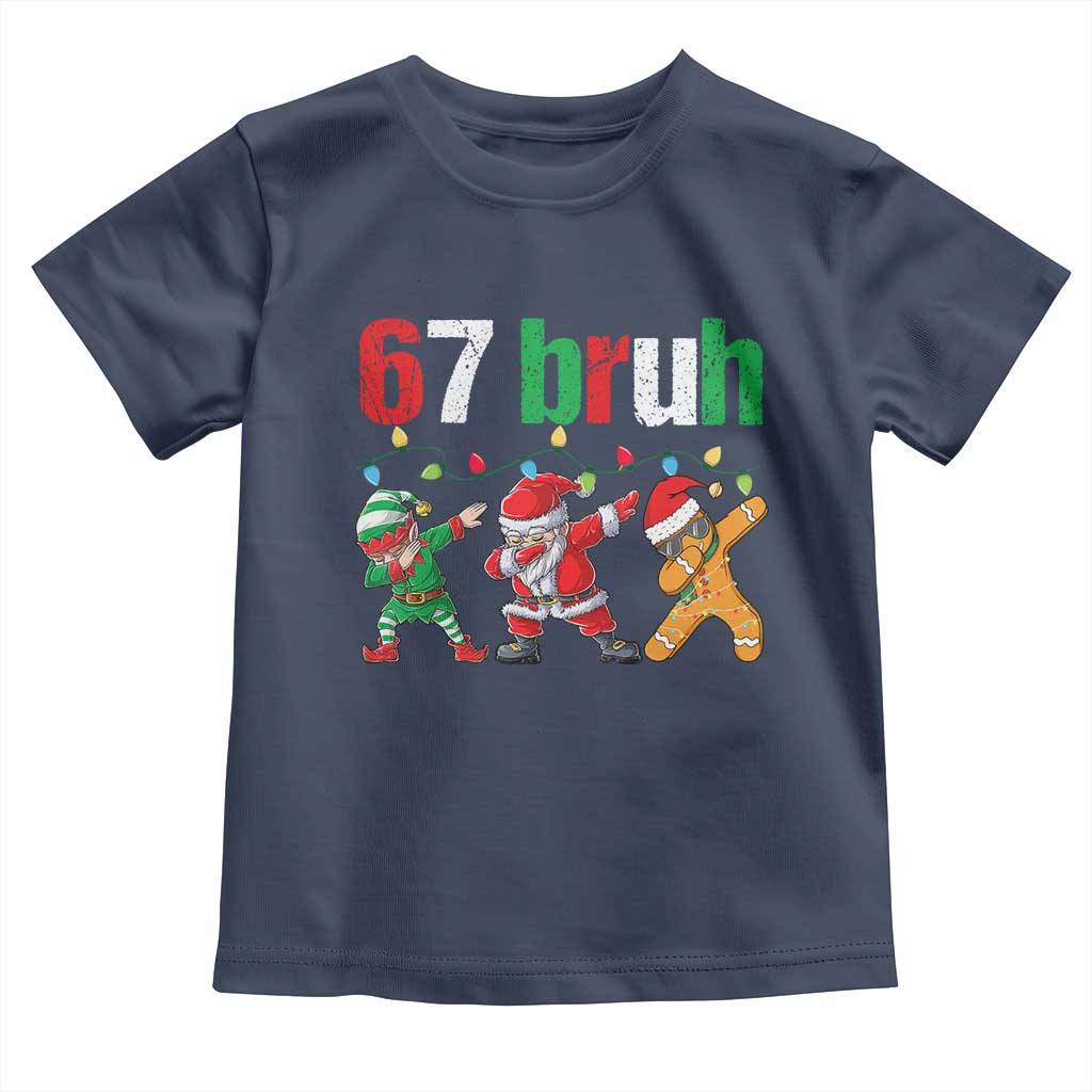 67 Christmas Toddler T Shirt Funny Six Seven Bruh Dabbing Santa Meme Pajamas - Wonder Print Shop
