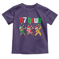 67 Christmas Toddler T Shirt Funny Six Seven Bruh Dabbing Santa Meme Pajamas - Wonder Print Shop