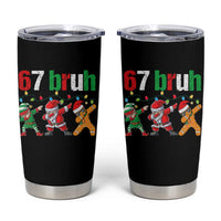 67 Christmas Tumbler Cup Funny Six Seven Bruh Dabbing Santa Meme Pajamas - Wonder Print Shop