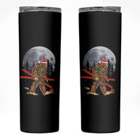 Santa Bigfoot Christmas Skinny Tumbler Funny Sasquatch Skiing Snowboard Ski Lover Skier - Wonder Print Shop