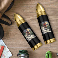 Christmas Bigfoot Skiing Bullet Tumbler Funny Santa Sasquatch Snowboard Ski Lover Skier - Wonder Print Shop