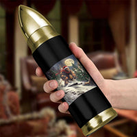 Christmas Bigfoot Skiing Bullet Tumbler Funny Santa Sasquatch Snowboard Ski Lover Skier - Wonder Print Shop
