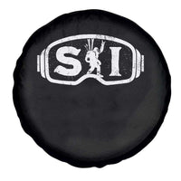 Bigfoot Skiing Spare Tire Cover Sasquatch Goggles Skiing Snow Ski Lover Skier - Wonder Print Shop