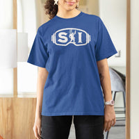 Bigfoot Skiing T Shirt For Women Sasquatch Goggles Skiing Snow Ski Lover Skier - Wonder Print Shop