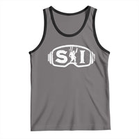 Bigfoot Skiing Tank Top Sasquatch Goggles Skiing Snow Ski Lover Skier - Wonder Print Shop