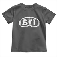 Bigfoot Skiing Toddler T Shirt Sasquatch Goggles Skiing Snow Ski Lover Skier - Wonder Print Shop